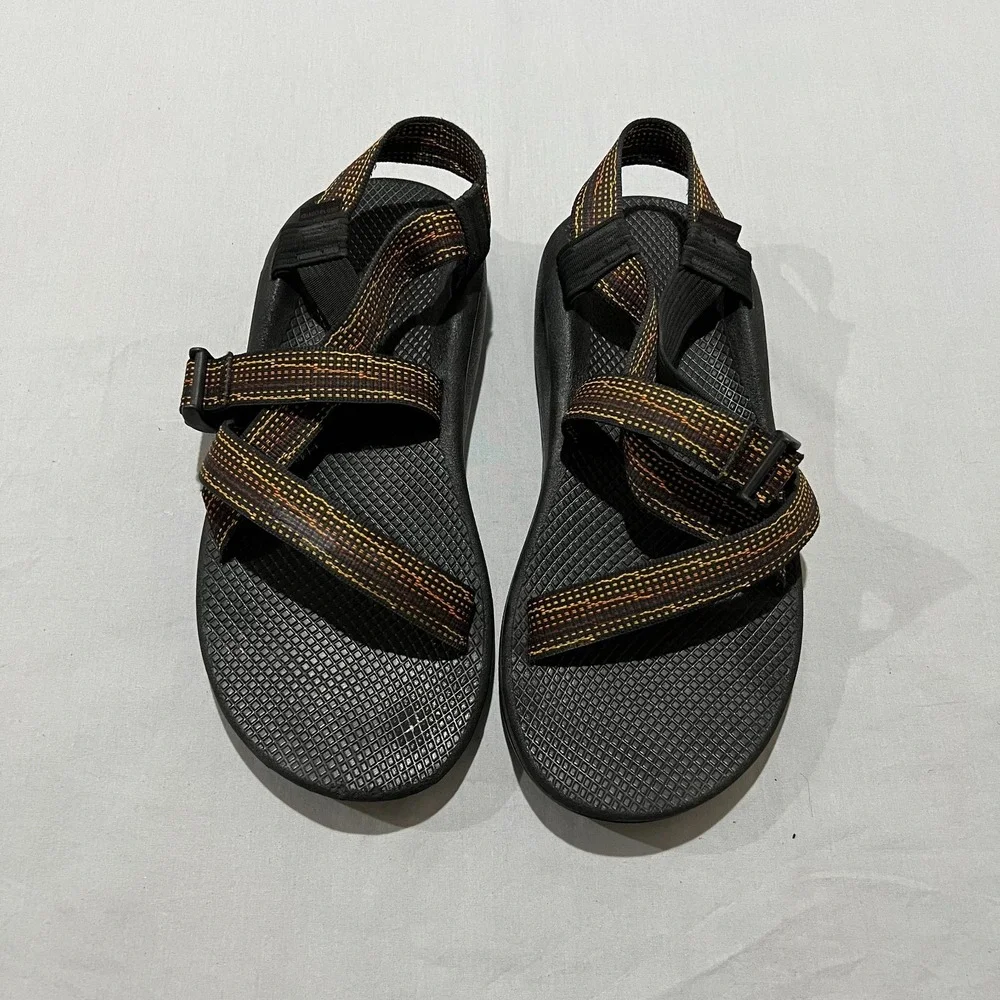 Chaco Z/Cloud Mens Black Orange Outdoor Hiking Banded Sandals JCH107347 Size 12